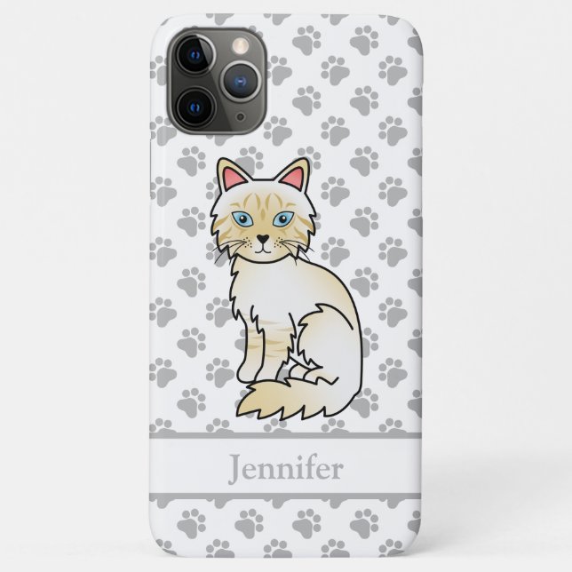Cream Point Tabby Birman / Ragdoll Niedlich Cat &  Case-Mate iPhone Hülle (Rückseite)