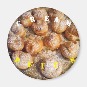 Cream Puffs Backküche Magnet Runde