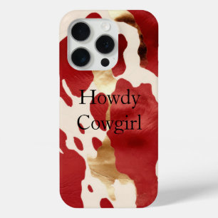 Cream Red Gold Western Cowhide Case-Mate iPhone Hülle