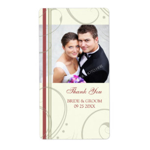 Cream Red Wirbel Foto Wedelmarken