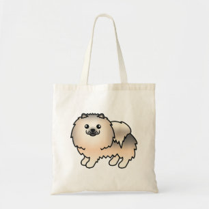 Cream Sable Spitz Niedlich Cartoon Dog Tragetasche