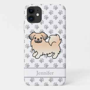 Cream Sable Tibetanischer Spaniel Cartoon-Hund & N Case-Mate iPhone Hülle