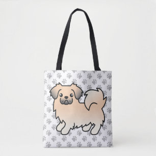 Cream Sable Tibetanischer Spaniel Süßer Cartoon-Hu