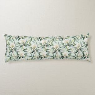 Cream Sage Floral Eukalyptus Druckkissen Seitenschläferkissen