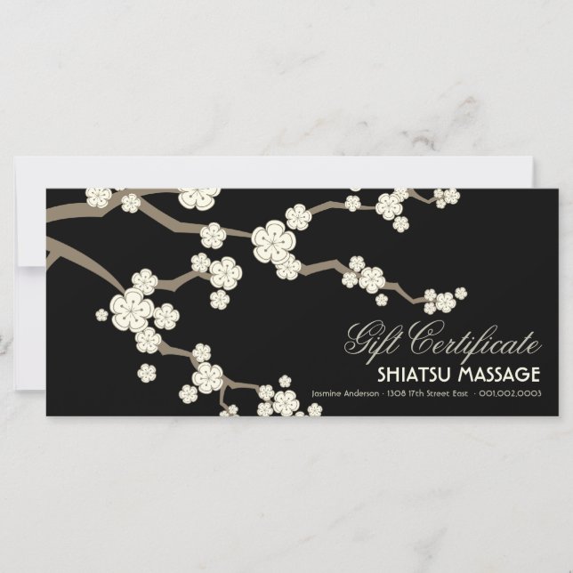 Cream Sakura Kirschblüten Geschenk (Vorderseite)