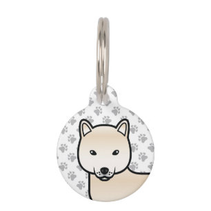 Cream Shiba Inu Süßer Cartoon-Hund & Infos zu Haus Haustiermarke