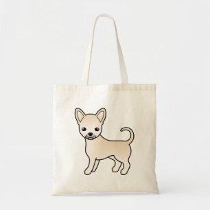 Cream Smooth Coat Chihuahua Süßer Cartoon-Hund Tragetasche