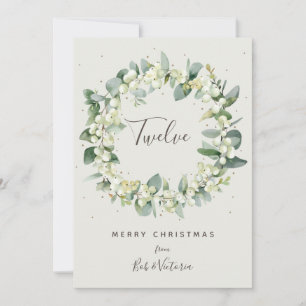 Cream Snowberry+Eukalyptus Tischnummer