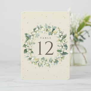 Cream Snowberry+Eukalyptus Weihnachtsfeiertage Tis