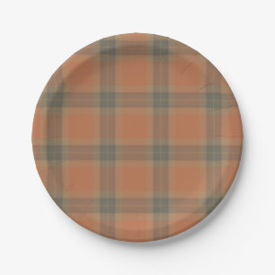 Cream Tartan Paper-Teller Pappteller