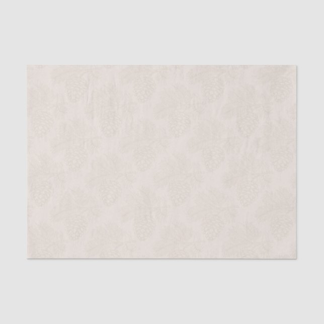 Cream Tissue Gift Wrap Solid Color Seidenpapier (Vorderseite)