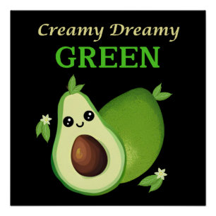 Cream. Träumerei. Green. Poster