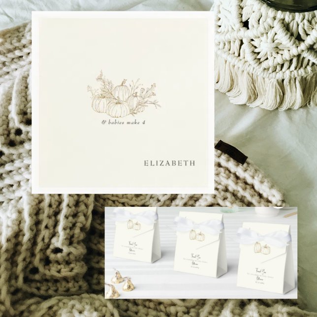 Cream Twins & Babies 4 Pumpkins Dusche machen Serviette (Von Creator hochgeladen)