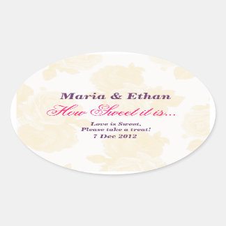 Cream Vintage Rose Wie süß es ist Sticker