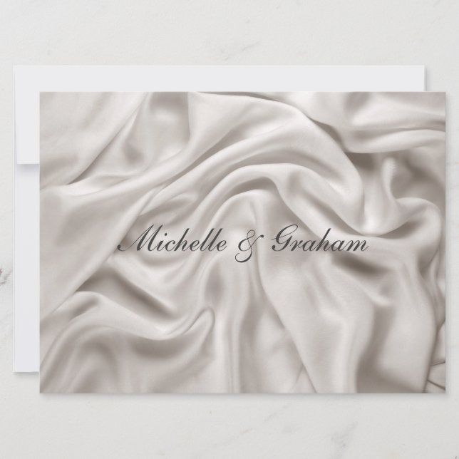 Cream Wedding Einladung Set (Vorderseite)