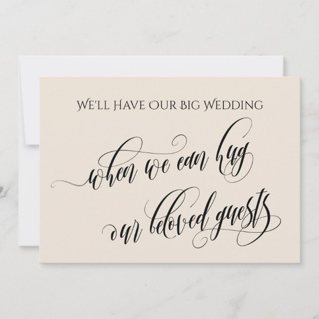 Cream, wenn wir dich umarmen können einladung (Vorderseite)