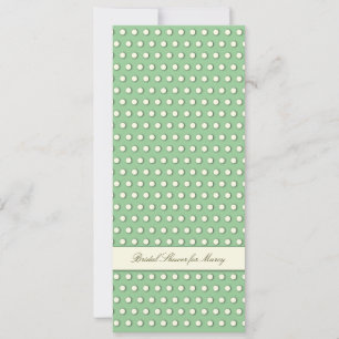 Cream White Ivory Polka Dot Pattern Einladung