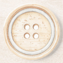 Cream White Sewing Button