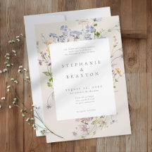 Cream-Wildflower-Garten Elegante Hochzeit
