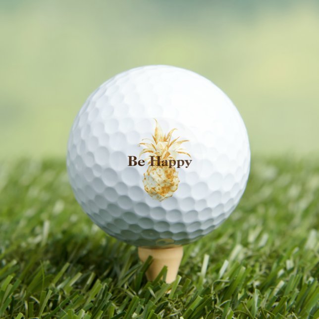 Cream Yellow Pineappi Confetti Golfball (Insitu T-Shirt)