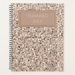 creame Gold-Druck minimalistisch Planer