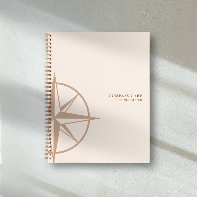 Creamfarbene Kompassrose Gesundheitsversorgung Mar Notizbuch (Von Creator hochgeladen)