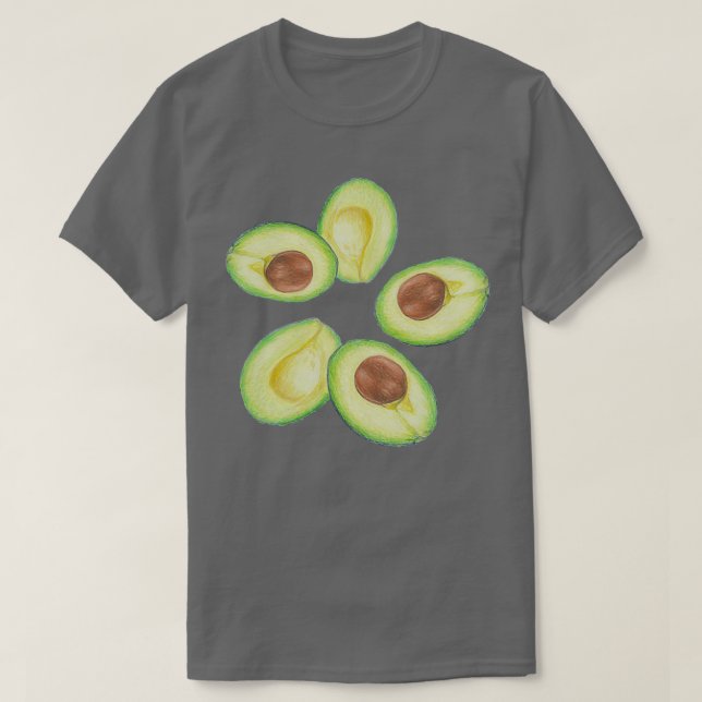 Creamy avocados avocado motif avocado Aufkleber T-Shirt (Design vorne)