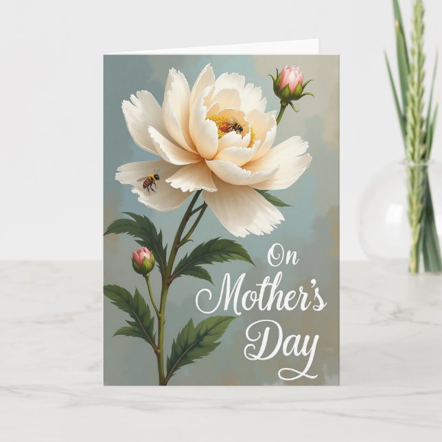 Creamy Blossom Nature Card Karte (Vorderseite)