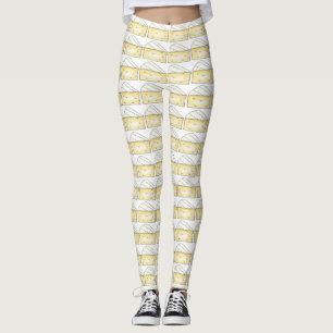 Creamy Brie Feinschmecker Food Print Leggings