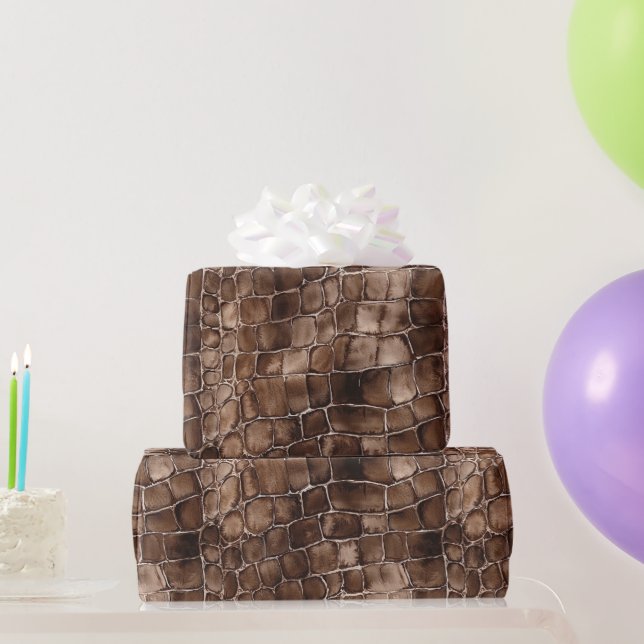 Creamy Brown Chocolate Candy Birthday Geschenkpapier (Partygeschenke)
