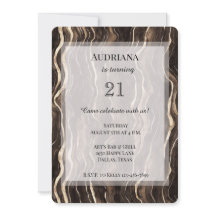 Creamy Brown Chocolate Gold Wirbel Geburtstag