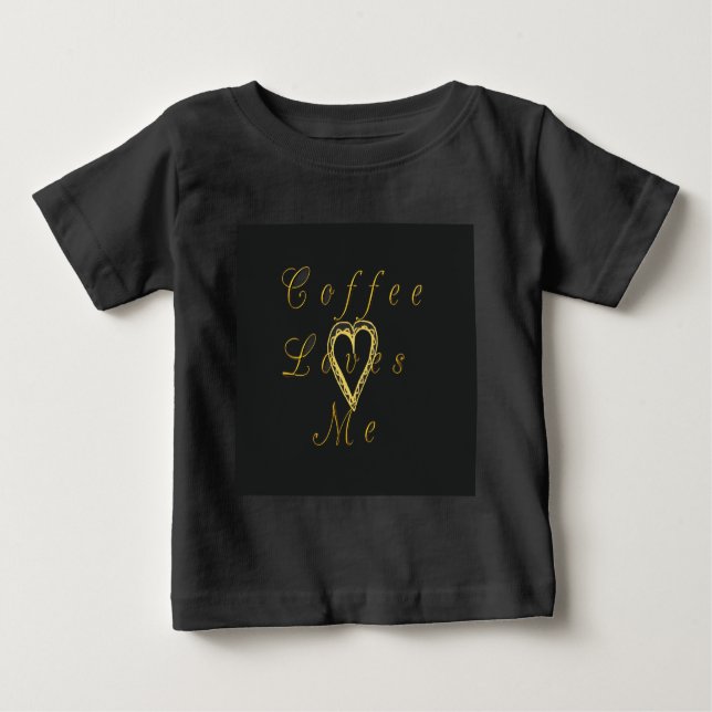 Creamy Coffee Lovers Design Baby T-shirt (Vorderseite)