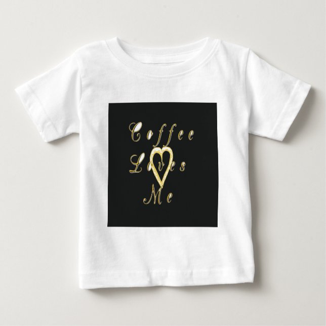 Creamy Coffee Lovers Design Baby T-shirt (Vorderseite)