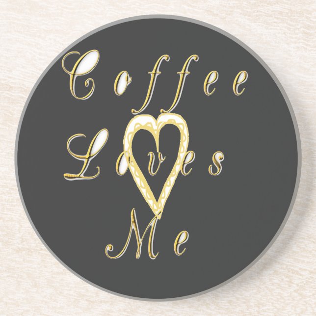 Creamy Coffee Lovers Design Getränkeuntersetzer (Vorne)