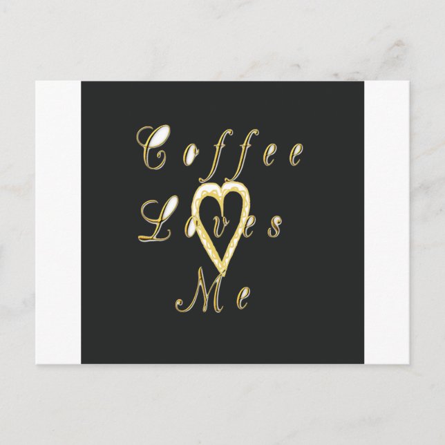 Creamy Coffee Lovers Design Postkarte (Vorderseite)