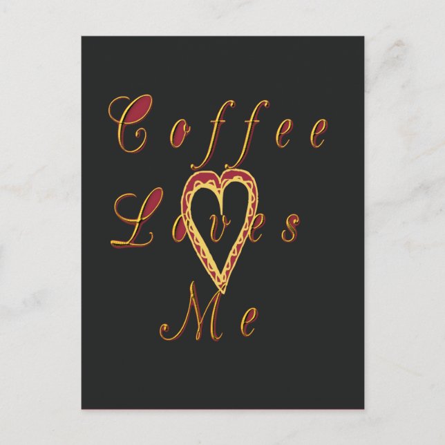 Creamy Coffee Lovers Design Postkarte (Vorderseite)