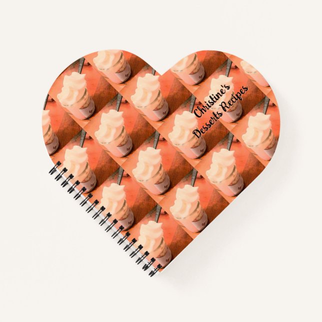 Creamy Dessert individualisierbares Notebook Notizbuch (Vorderseite)