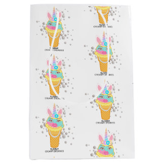 Creamy Dreamies Geburtstagspapier Mittlere Geschenktüte
