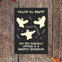 Creamy Ghosts - Halloween-Party. Einladung