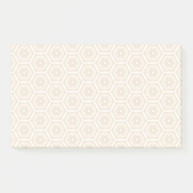 Creamy Peach Muster Post-It Notes 6 x 10 Klebezettel (Vorderseite)