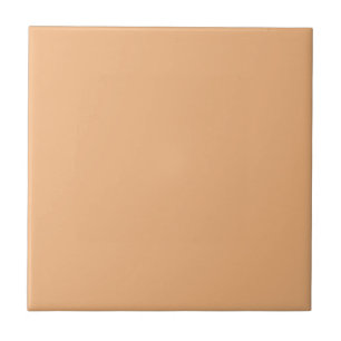 Creamy Peach Solid Color   #f2b57f Fliese