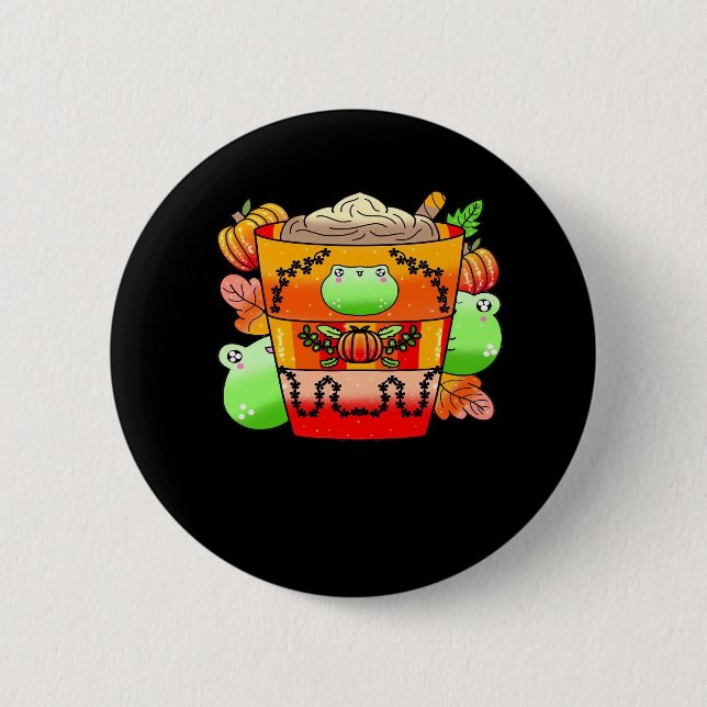 Creamy Pumpkin Spice Latte Season Button (Vorderseite)
