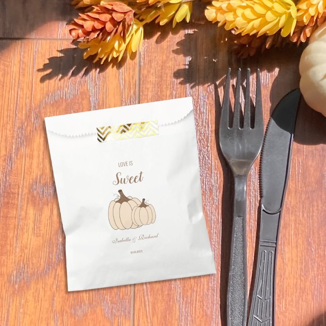 Creamy Pumpkins Hochzeit im Herbst Gefallen Tasche Geschenktütchen (Von Creator hochgeladen)
