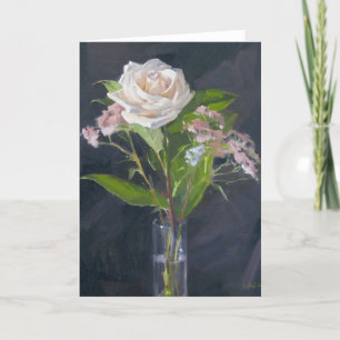 "Creamy Rose" Art Card Leere Grußkarte Karte