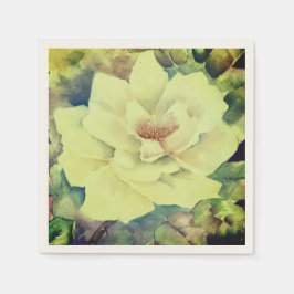 Creamy Yellow Rose Blumentisch Napkins Serviette