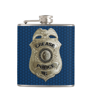 Crease Police (Hockey Goalie) Flachmann
