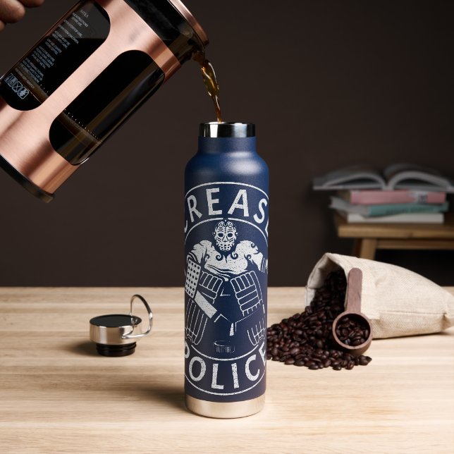 Crease Police Hockey Goalie Netminder Trinkflasche (Kaffee)