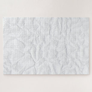 Creased white paper hard prank joke puzzle