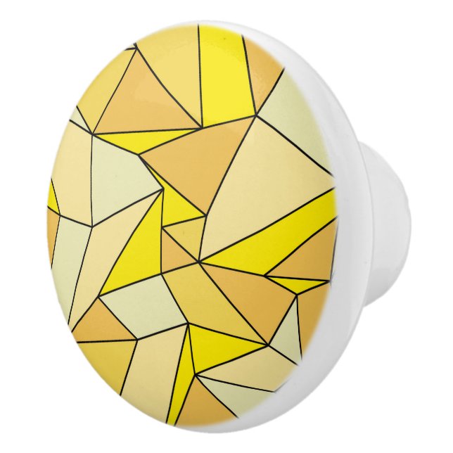 "Creasen" gelb Keramikknauf (Rechts)