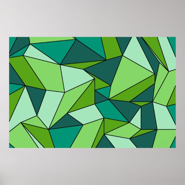 "Creasen"-Shades grüner Extra großer Printmedien Poster (Vorne)